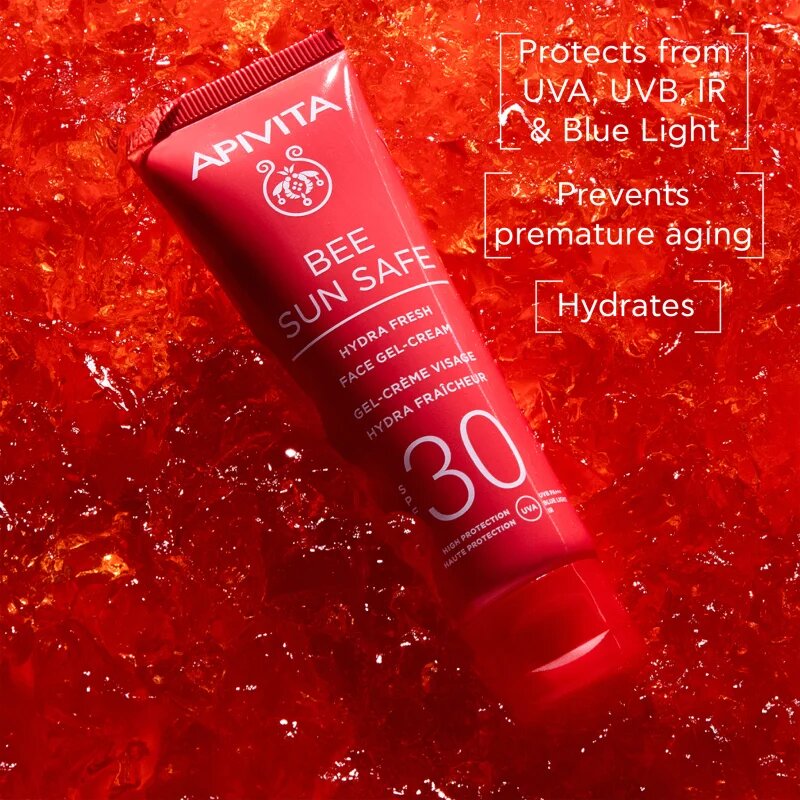 Apivita Bee Sun Safe Hydra Fresh Face Gel-Cream SPF30 hidratáló géles krém SPF 30 50 ml