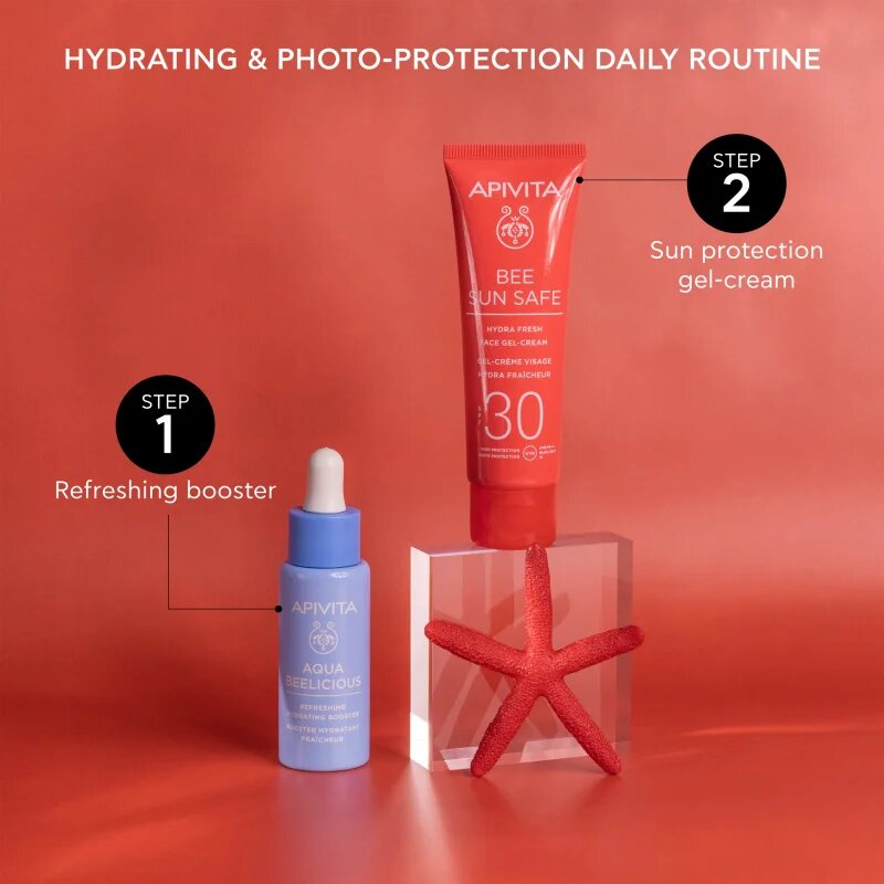 Apivita Bee Sun Safe Hydra Fresh Face Gel-Cream SPF30 hidratáló géles krém SPF 30 50 ml