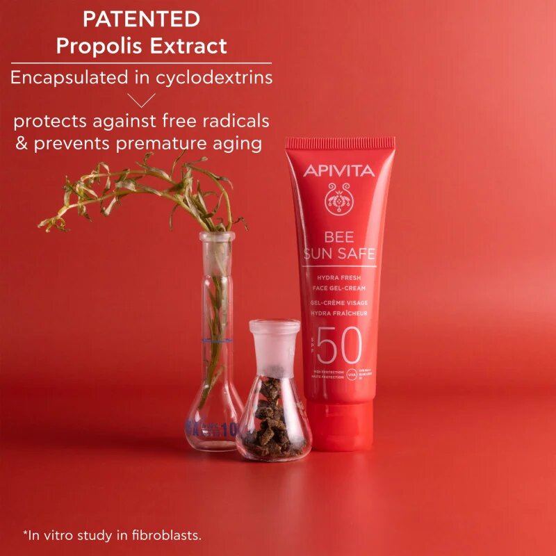 Apivita Bee Sun Safe Hydra Fresh Face Gel-Cream SPF50 hidratáló géles krém SPF 50 50 ml