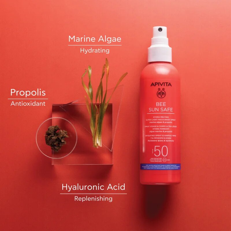 Apivita Bee Sun Safe Hydra Melting Ultra-Light Spray SPF50 napozó spray SPF 50 200 ml