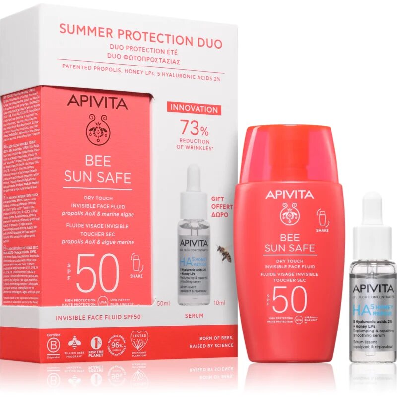 Apivita Bee Sun Safe Summer Protection Duo szett a gyönyörű arcbőrért