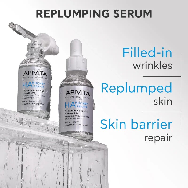 Apivita Bee Tech Concentrates HA5 Honey Repair Serum revitalizáló szérum hialuronsavval 30 ml