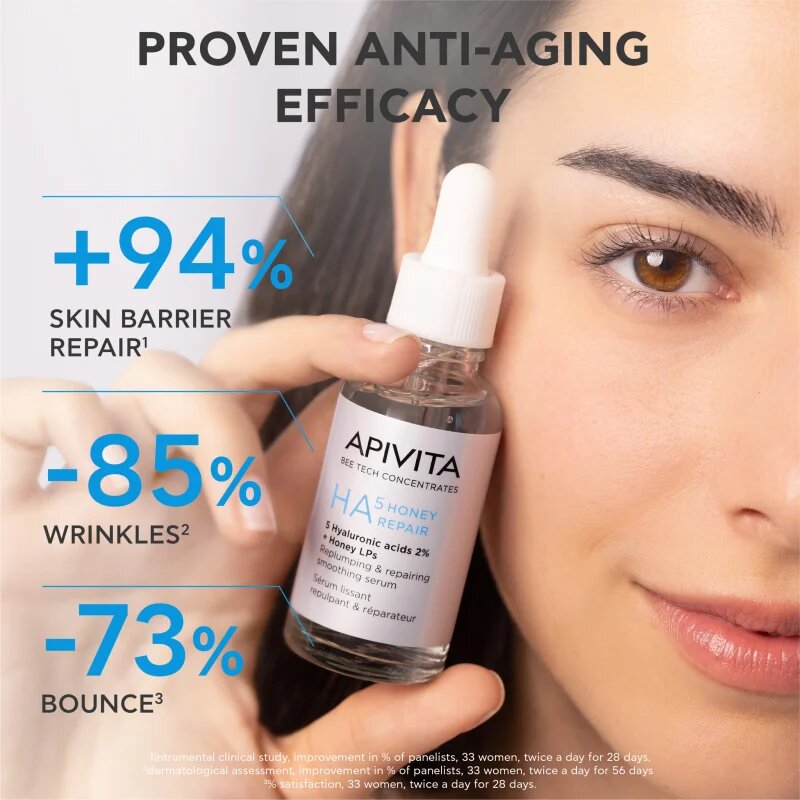 Apivita Bee Tech Concentrates HA5 Honey Repair Serum revitalizáló szérum hialuronsavval 30 ml