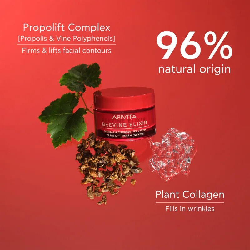 Apivita Beevine Elixir Cream Light liftinges feszesítő krém a ráncok ellen 50 ml