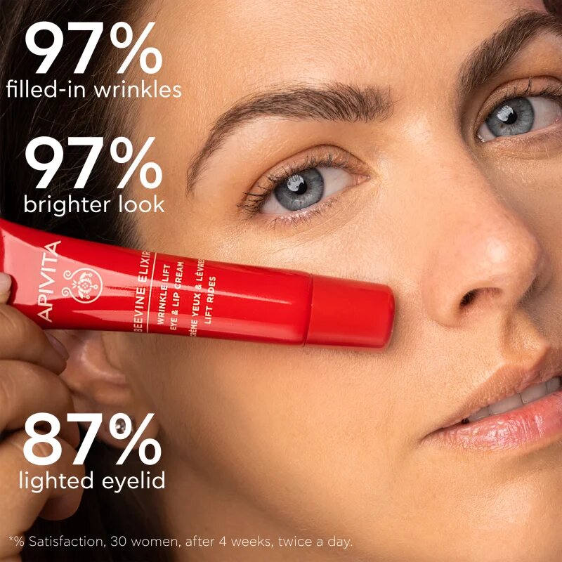 Apivita Beevine Elixir Eye & Lip cream intenzív liftinges szemkrém a ráncok és a sötét karikák ellen 15 ml