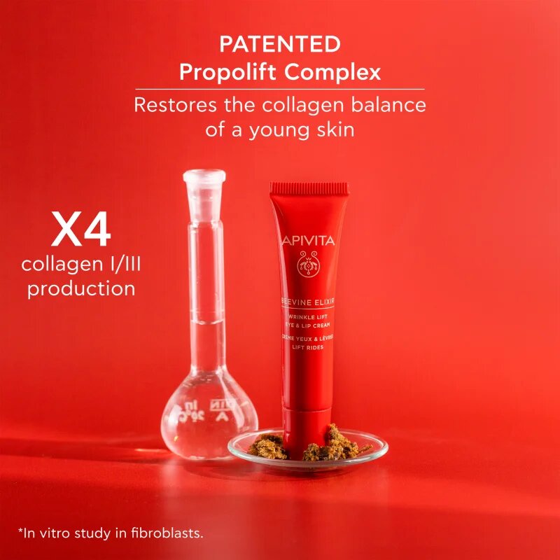 Apivita Beevine Elixir Eye & Lip cream intenzív liftinges szemkrém a ráncok és a sötét karikák ellen 15 ml
