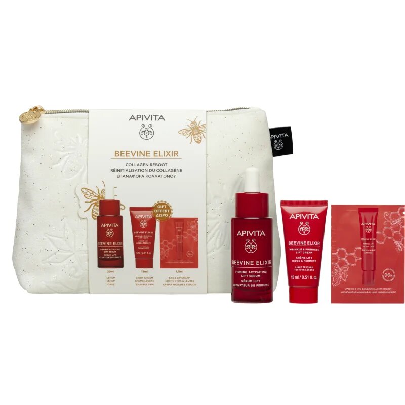 Apivita Beevine Elixir Gift Pouch karácsonyi ajándékszett a feszes bőrért