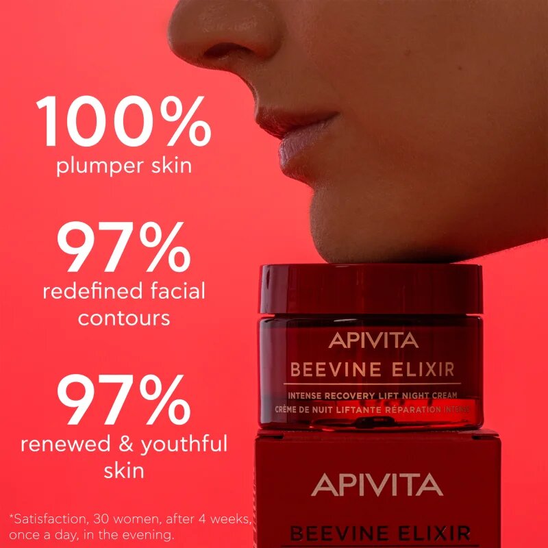 Apivita Beevine Elixir Night Cream feszesítő éjszakai krém revitalizáló hatású 50 ml