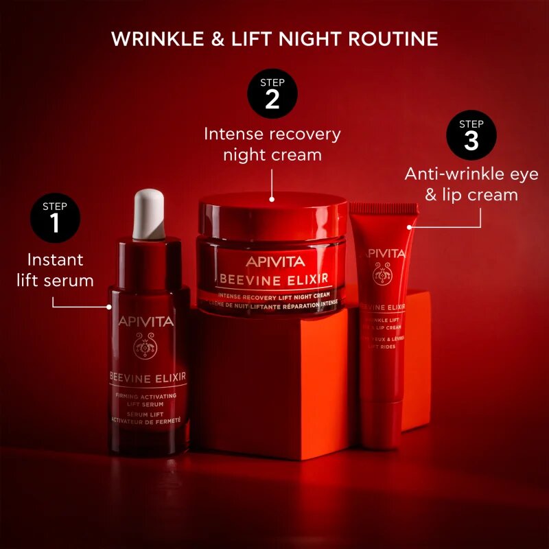 Apivita Beevine Elixir Night Cream feszesítő éjszakai krém revitalizáló hatású 50 ml