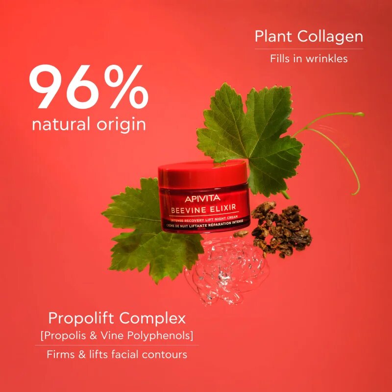 Apivita Beevine Elixir Night Cream feszesítő éjszakai krém revitalizáló hatású 50 ml