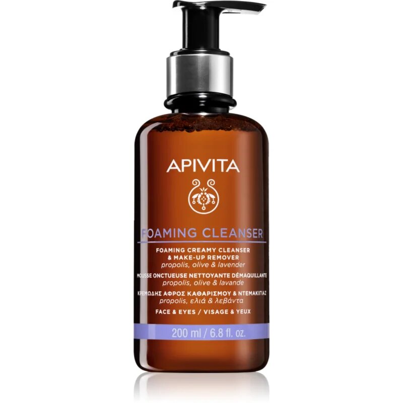 Apivita Cleansing Foaming Cleanser finoman tisztító hab 200 ml