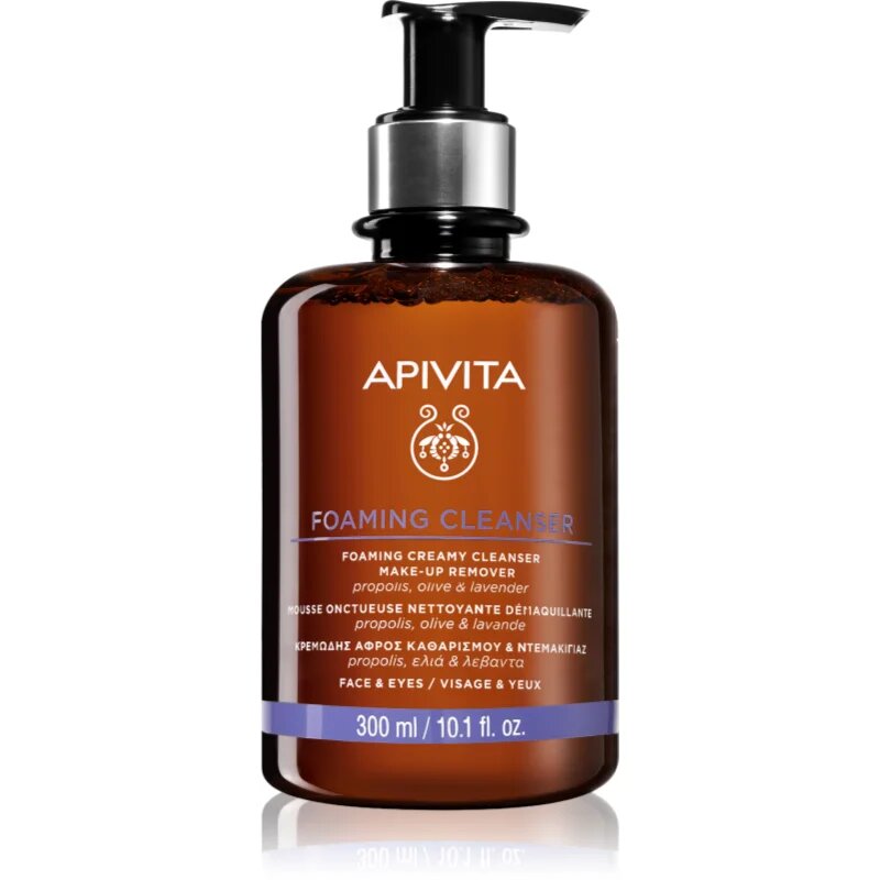 Apivita Cleansing Foaming Cleanser finoman tisztító hab 300 ml