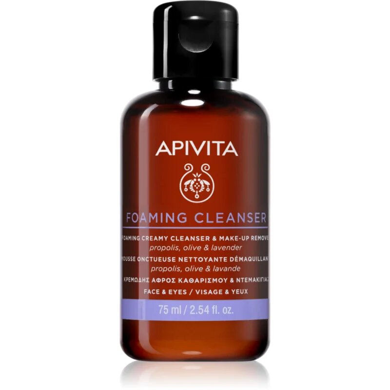 Apivita Cleansing Foaming Cleanser finoman tisztító hab 75 ml
