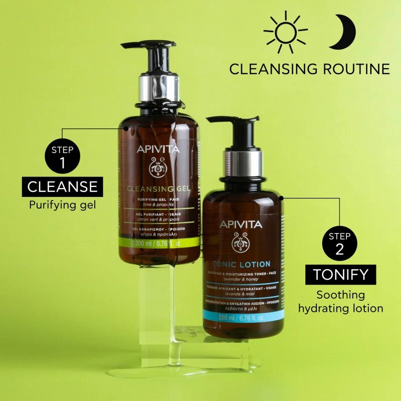Apivita Cleansing Gel for Oily Skin tisztító gél kombinált és zsíros bőrre 200 ml