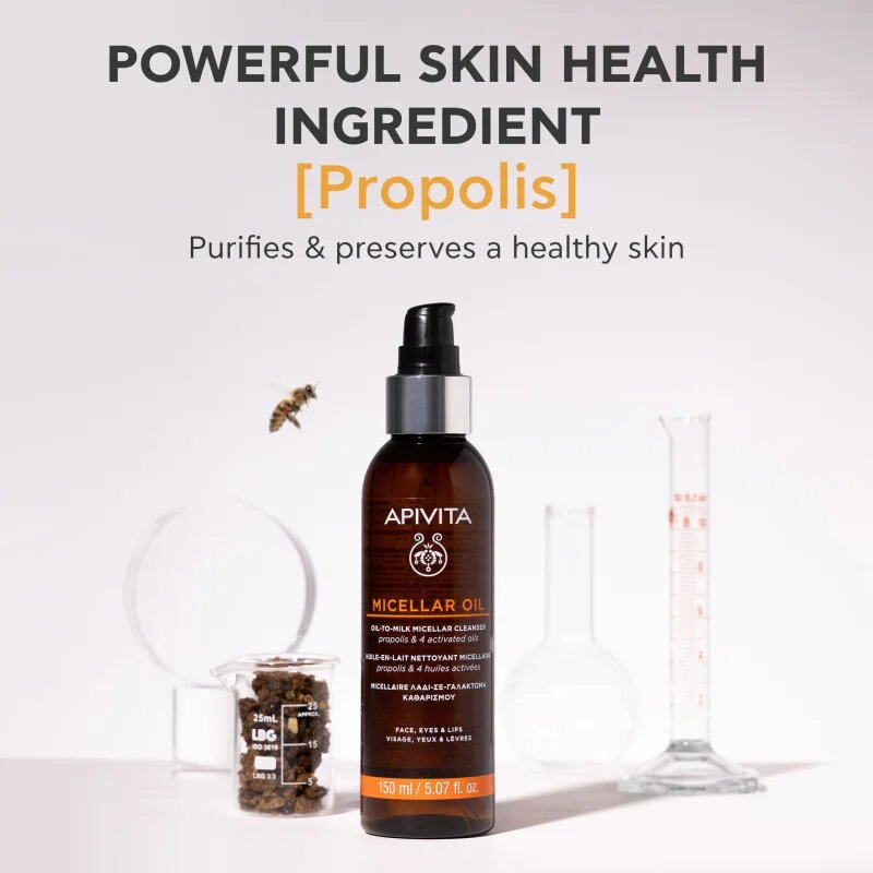 Apivita Cleansing Micellar Oil tisztító és sminklemosó olaj 150 ml