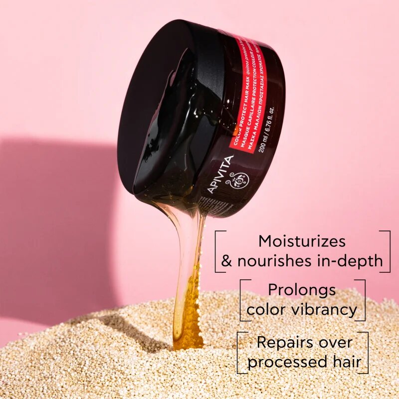 Apivita Color Seal Color Protect Hair Mask haj maszk a szín védelméért 200 ml