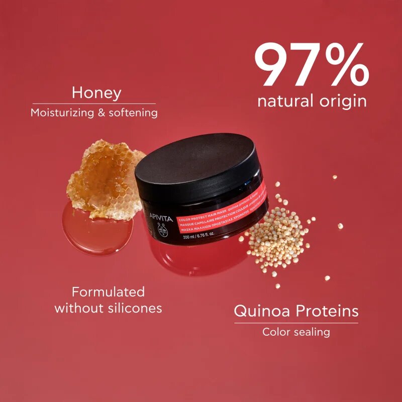 Apivita Color Seal Color Protect Hair Mask haj maszk a szín védelméért 200 ml