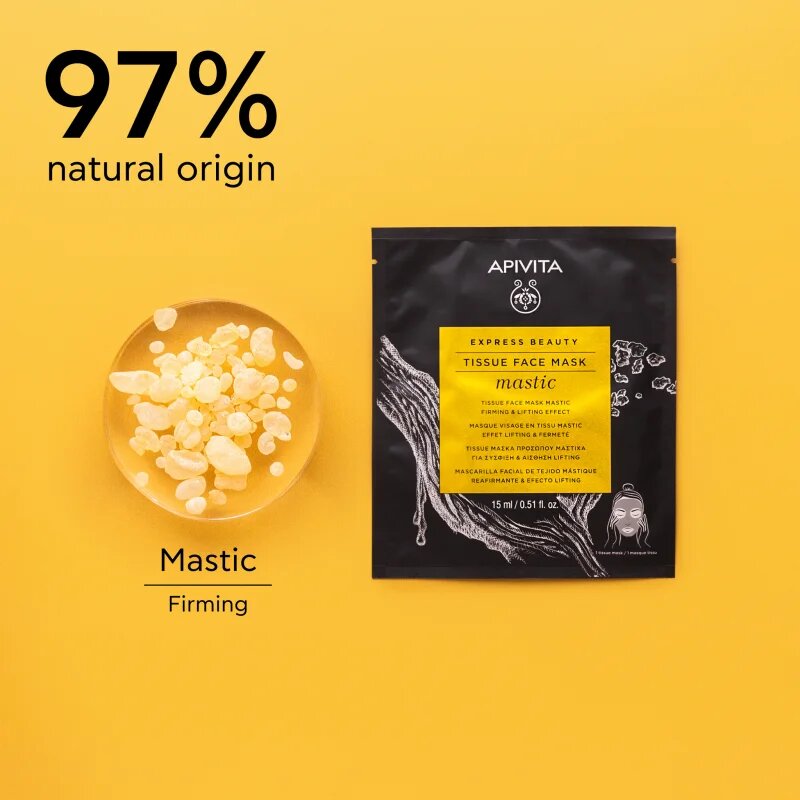 Apivita Express Beauty Lifting Tissue Face Mask Mastic lifting hatású maszk 15 ml