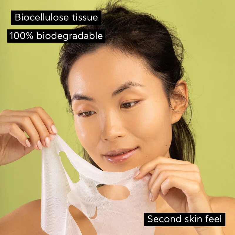 Apivita Express Beauty Moisturizing Tissue Face Mask Avocado hidratáló gézmaszk az arcbőr megnyugtatására 10 ml
