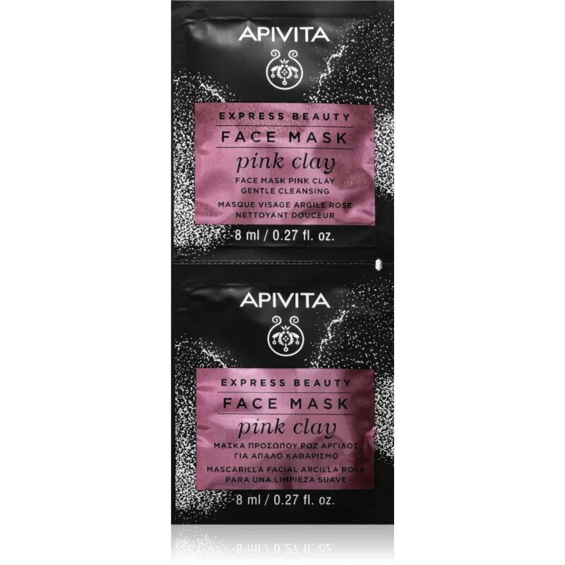 Apivita Express Beauty Pink Clay tisztító maszk 8 ml