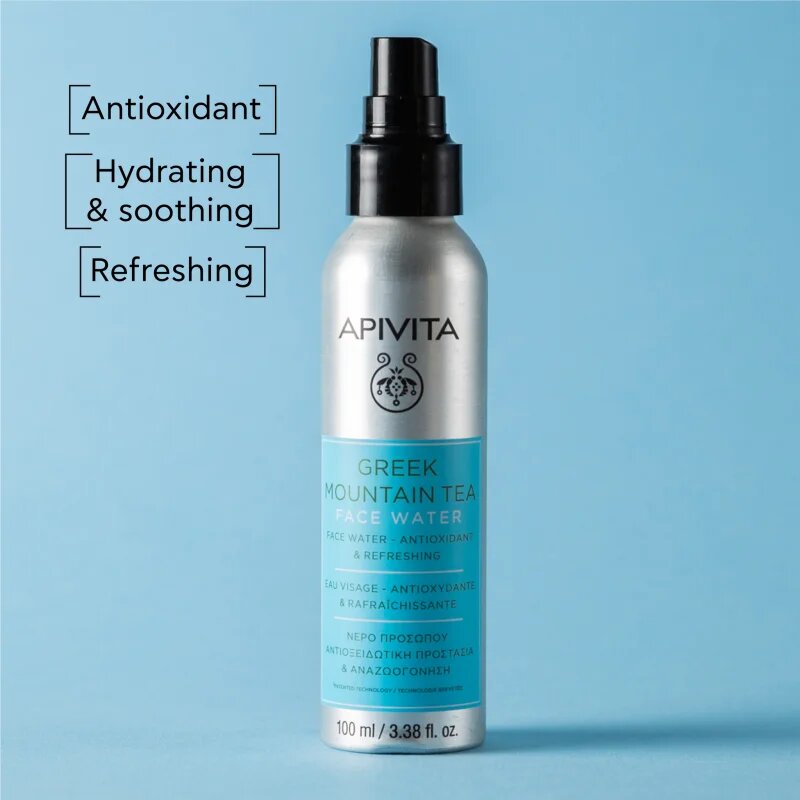 Apivita Greek Mountain Tea Face Water antioxidációs hidratáló permet 100 ml