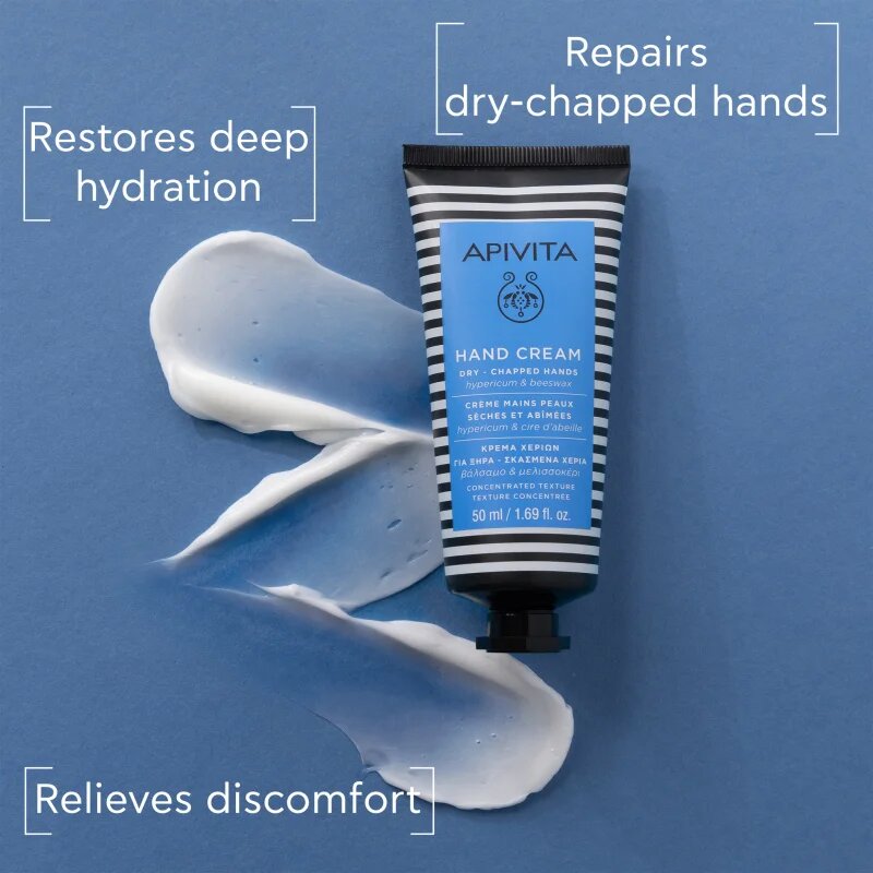 Apivita Hand Care Hand cream for Dry-Chapped Hands intenzív krém kézre hidratáló hatással 50 ml