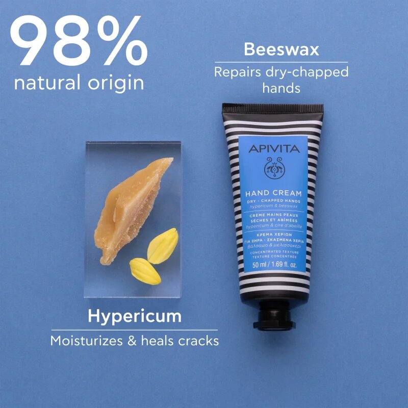 Apivita Hand Care Hand cream for Dry-Chapped Hands intenzív krém kézre hidratáló hatással 50 ml