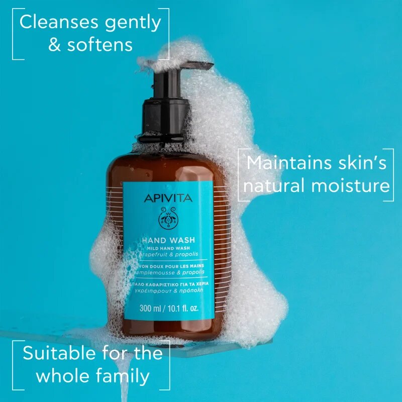 Apivita Hand Care Mild Hand Wash gyengéd folyékony szappan 300 ml