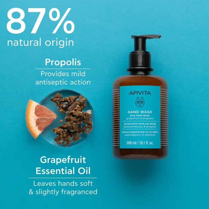 Apivita Hand Care Mild Hand Wash gyengéd folyékony szappan 300 ml