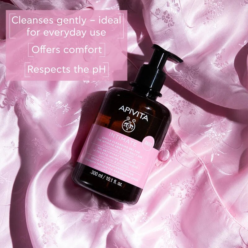 Apivita Intimate Daily Cleansing Gel frissítő intim higiéniás gél 300 ml