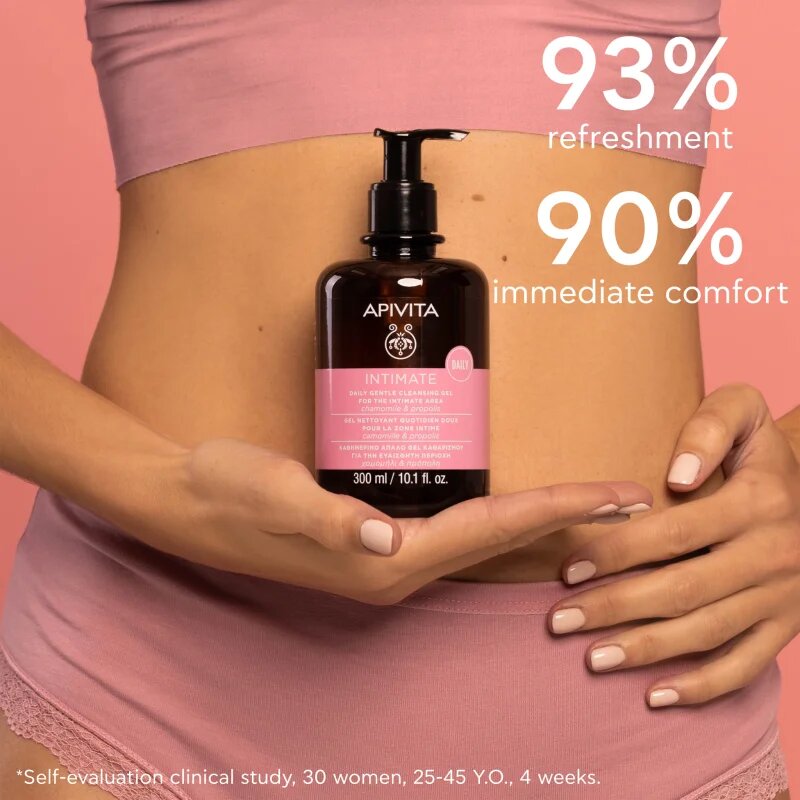 Apivita Intimate Daily Cleansing Gel frissítő intim higiéniás gél 300 ml