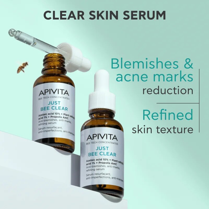Apivita Just Bee Clear Serum szérum zsíros és problémás arcbőrre 30 ml