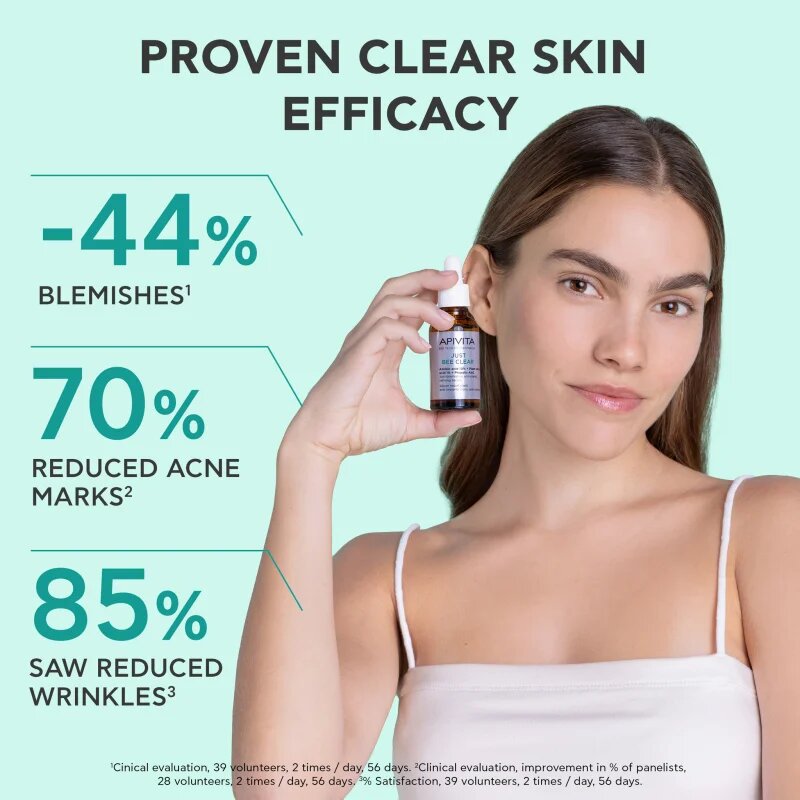 Apivita Just Bee Clear Serum szérum zsíros és problémás arcbőrre 30 ml