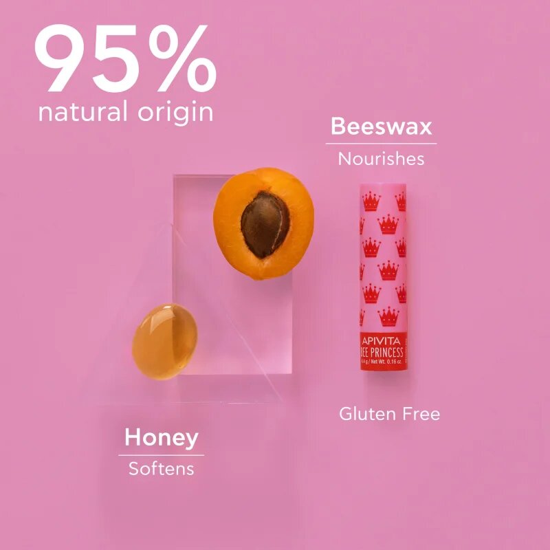 Apivita Lip Care Bee Princess hidratáló ajakbalzsam gyermekeknek 4.4 g