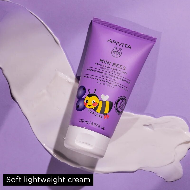 Apivita Mini Bees Gentle Kids Conditioner Blueberry & Honey kondicionáló gyermekeknek 150 ml