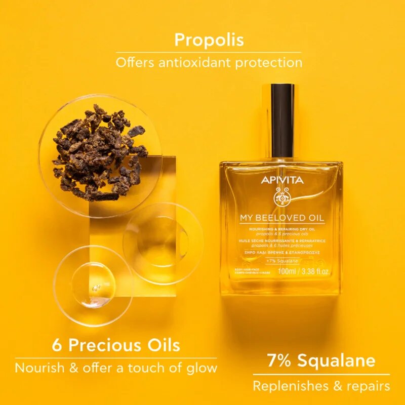 Apivita My Beeloved Oil tápláló száraz olaj arcra testre és hajra 100 ml