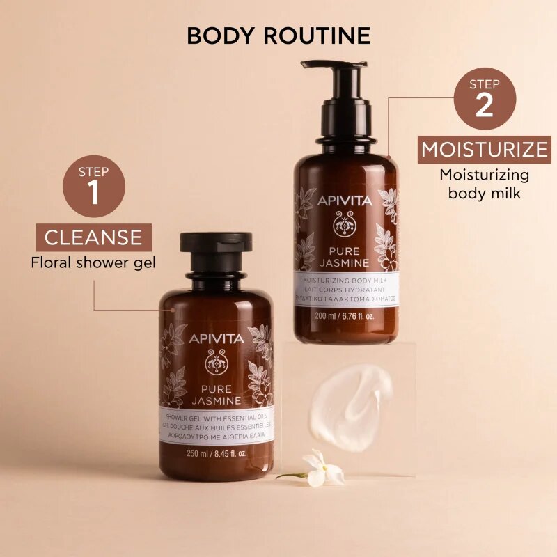 Apivita Pure Jasmine Body Milk hidratáló testápoló tej 200 ml