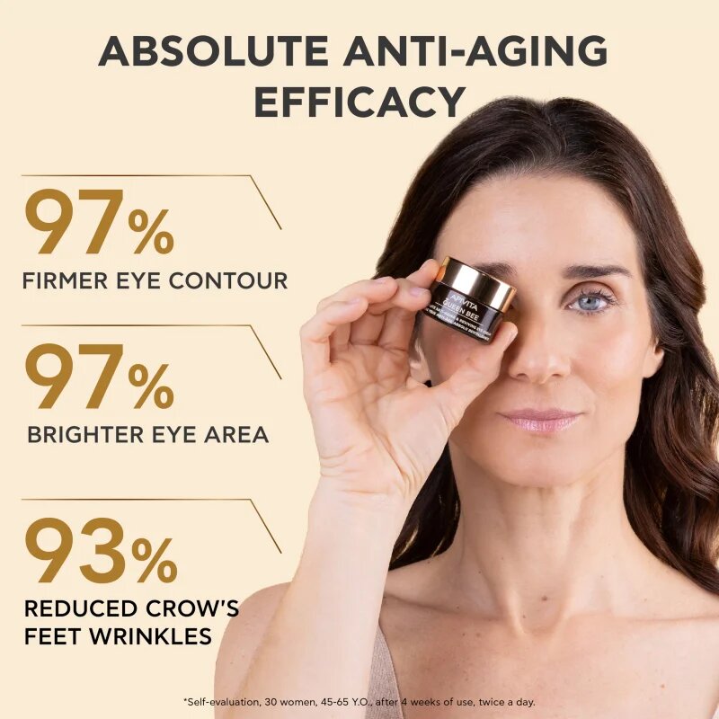 Apivita Queen Bee Eye Cream intenzív szemkörnyékápoló krém a ráncok ellen 15 ml