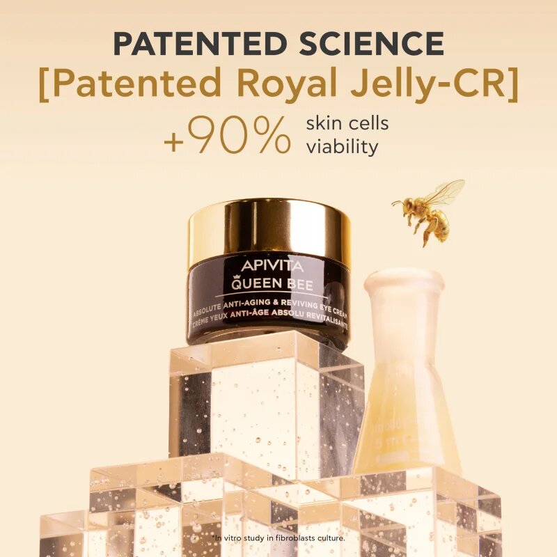 Apivita Queen Bee Eye Cream intenzív szemkörnyékápoló krém a ráncok ellen 15 ml
