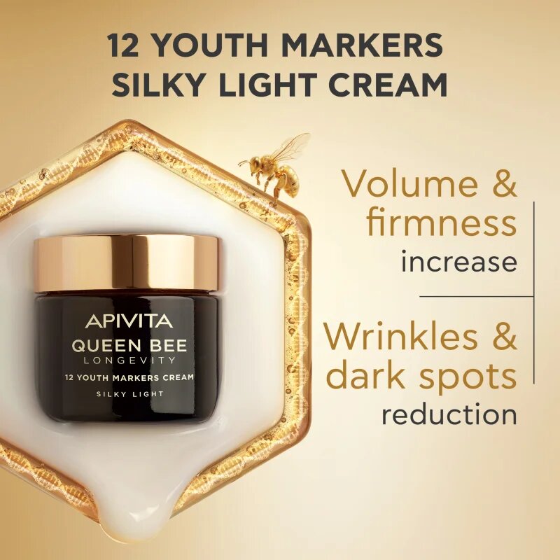 Apivita Queen Bee Longevity könnyű krém a feszes bőrért 50 ml