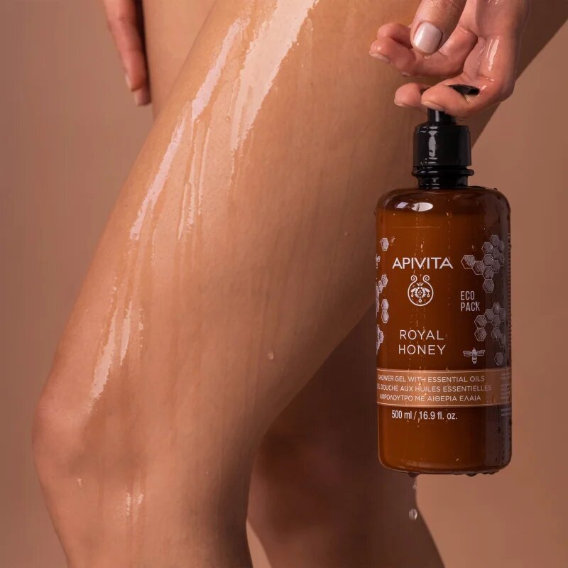 Apivita Royal Honey Creamy Shower Gel hidratáló tusoló gél esszenciális olajokkal 500 ml