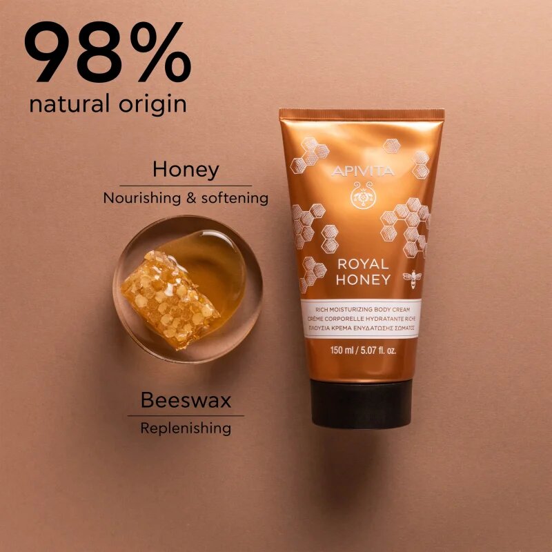 Apivita Royal Honey Rich Body Cream hidratáló testkrém 150 ml