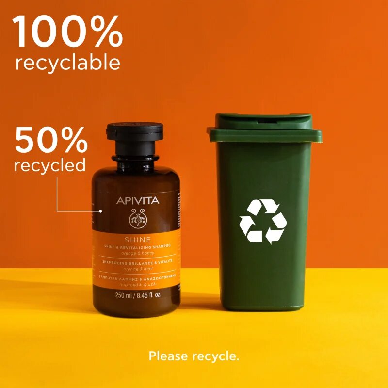 Apivita Shine Revitalizing Shampoo revitalizáló sampon az erős és fénylő hajért 250 ml