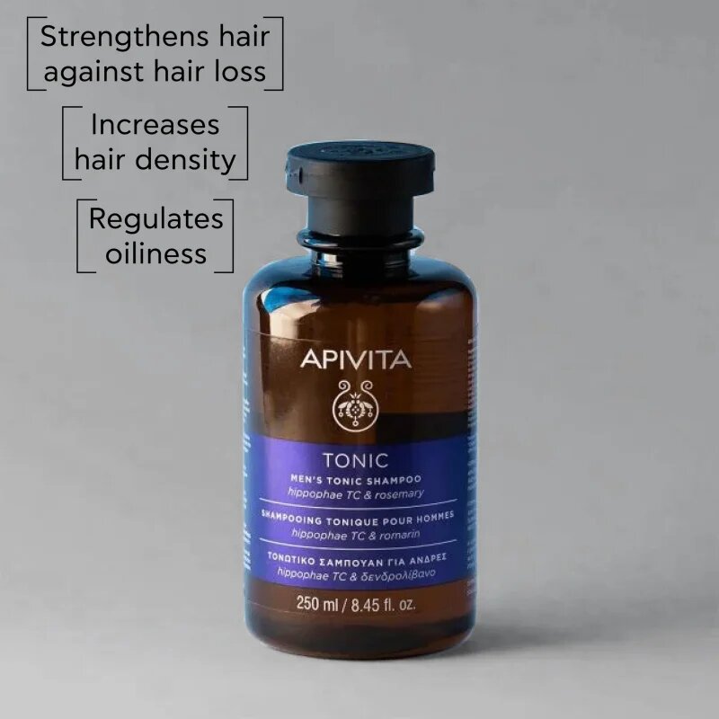 Apivita Tonic Men's Tonic Shampoo hajhullás elleni sampon 250 ml