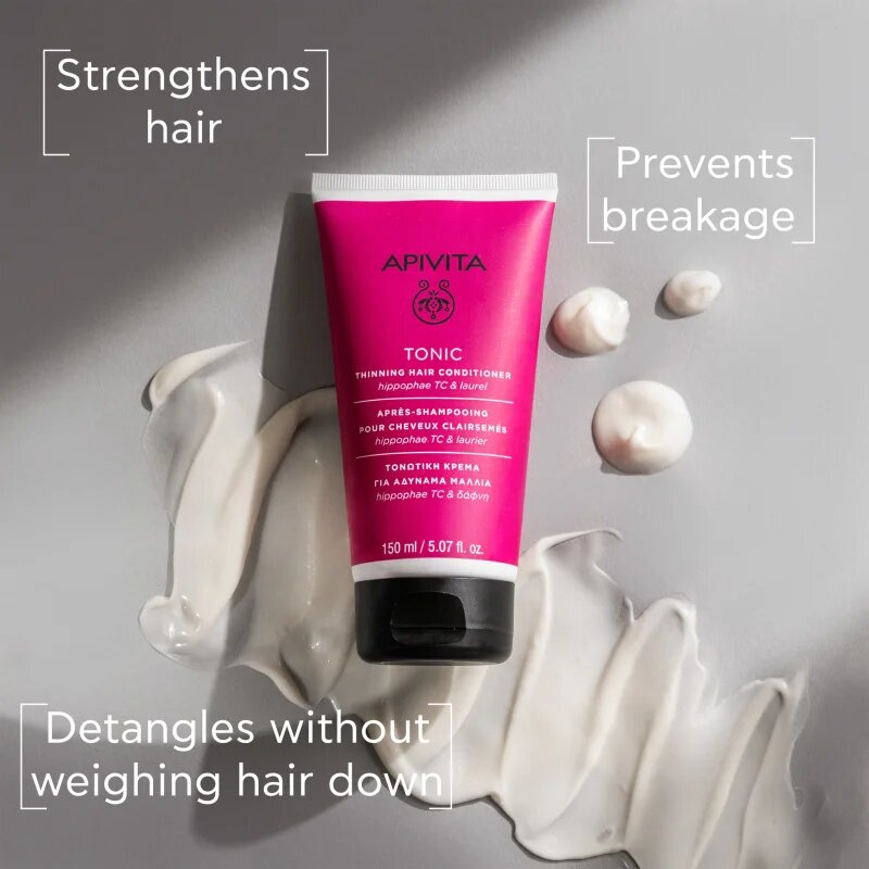 Apivita Tonic Thinning Hair Conditioner tonizáló kondicionáló vékony szálú hullásra hajlamos hajra 150 ml