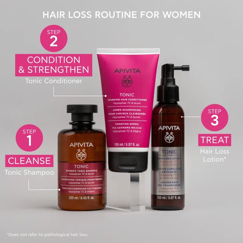 Apivita Tonic Thinning Hair Conditioner tonizáló kondicionáló vékony szálú hullásra hajlamos hajra 150 ml
