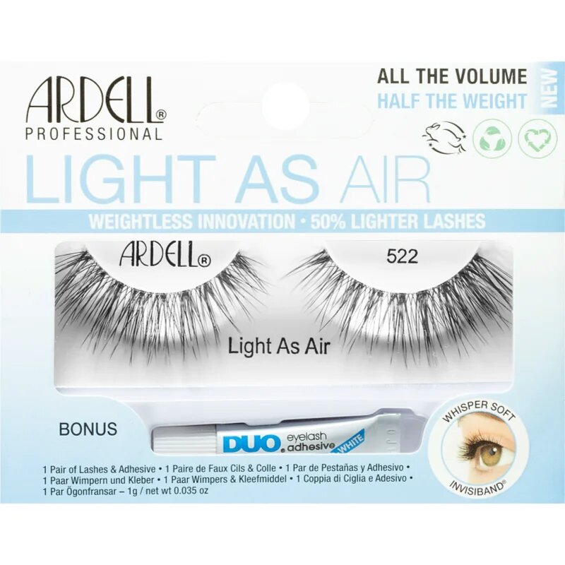 Ardell Light As Air műszempillák ragasztóval típus 522 1 g