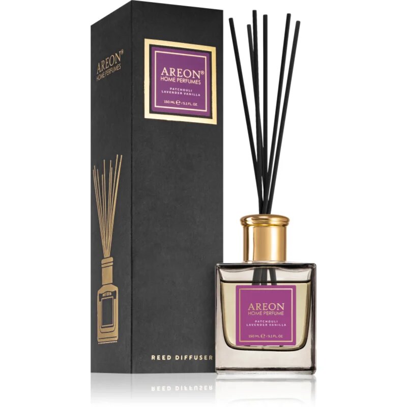 Areon Home Black Patchouli Lavender Vanilla Aroma diffúzor töltettel 150 ml