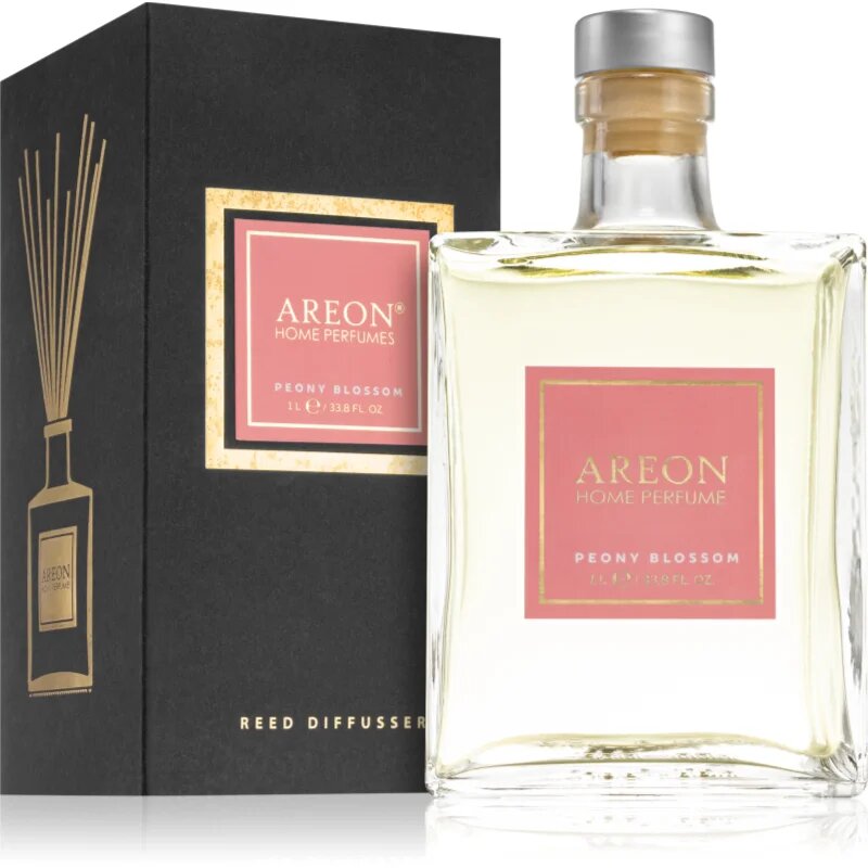 Areon Home Black Peony Blossom Aroma diffúzor töltettel 1000 ml