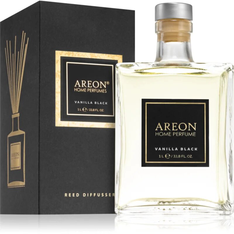 Areon Home Black Vanilla Black Aroma diffúzor töltettel 1000 ml